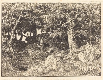 Rock Oaks tekijältä Theodore Rousseau