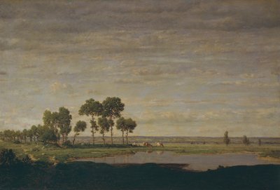 Kevät, lampi tekijältä Theodore Rousseau