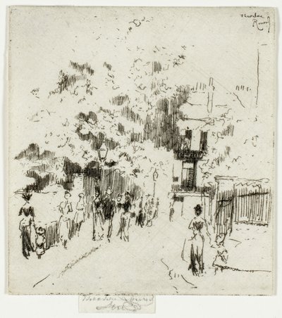 Lomapäivä, Beaufort Streetin kulma, Chelsea tekijältä Theodore Roussel