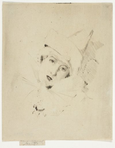 Pierrot, Ladyn muotokuva A. C. tekijältä Theodore Roussel