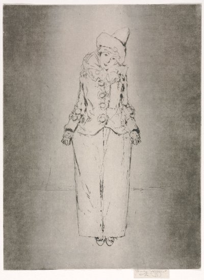 Pierrot en Pied, Lady A. C.:n muotokuva. tekijältä Theodore Roussel