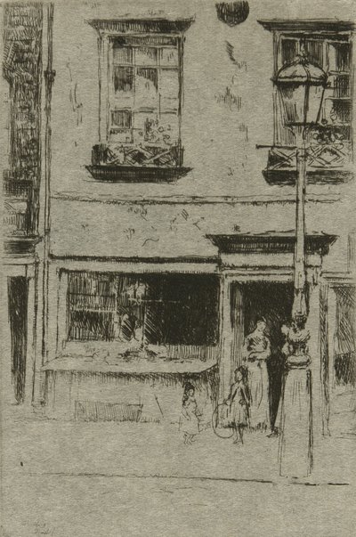 Little Fish Shop, Chelsea Embankment tekijältä Theodore Roussel
