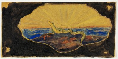 Nimetön piirros Frame Cartouchelle (Salamander) tekijältä Theodore Roussel