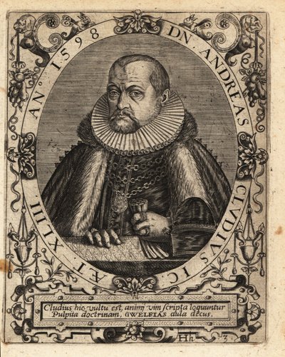 Andreas Cluten, saksalainen juristi tekijältä Theodore de Bry