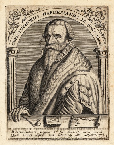 Christoph Herdesianus, saksalainen lakimies tekijältä Theodore de Bry