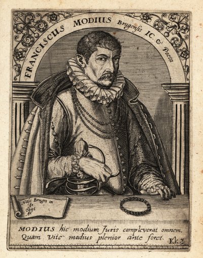 Francois Modius, flaamilainen juristi ja humanisti tekijältä Theodore de Bry