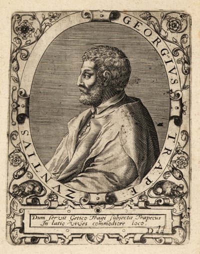 George Trebizond, kreikkalainen filosofi. tekijältä Theodore de Bry