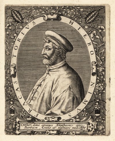 Girolamo Fracastoro, italialainen lääkäri tekijältä Theodore de Bry