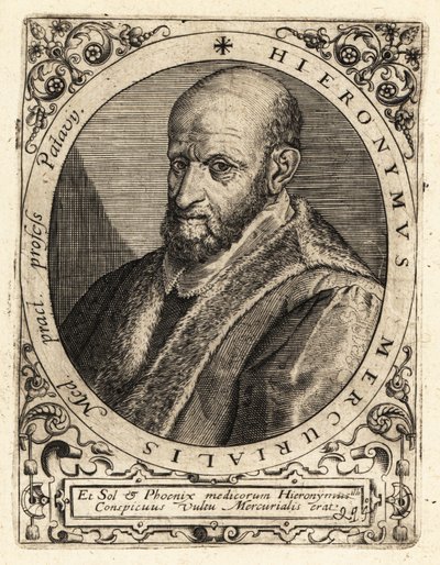 Girolamo Mercuriale, italialainen filologi tekijältä Theodore de Bry