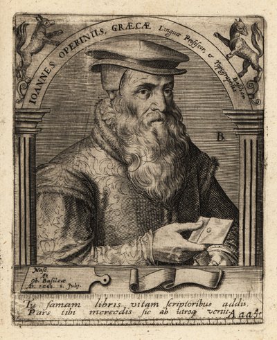 Hans Herbst, sveitsiläinen humanistinen kirjapaino. tekijältä Theodore de Bry