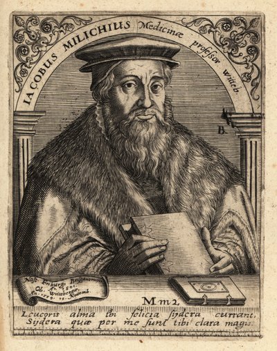 Jacob Milich, saksalainen tähtitieteilijä tekijältä Theodore de Bry
