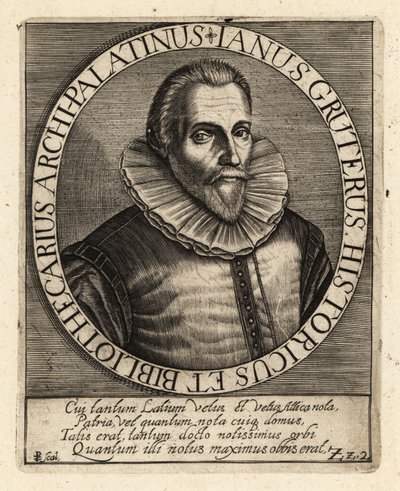Jan Gruter, flaamilaissyntyinen filologi tekijältä Theodore de Bry