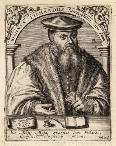 Johann von Fichard, saksalainen juristi tekijältä Theodore de Bry