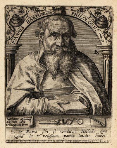 Johannes Hartung, saksalainen kreikkalainen ja hebraisti tekijältä Theodore de Bry