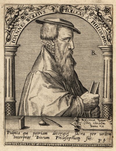 John Wolf, n. 1521–1572, sveitsiläinen reformoitu teologi. tekijältä Theodore de Bry