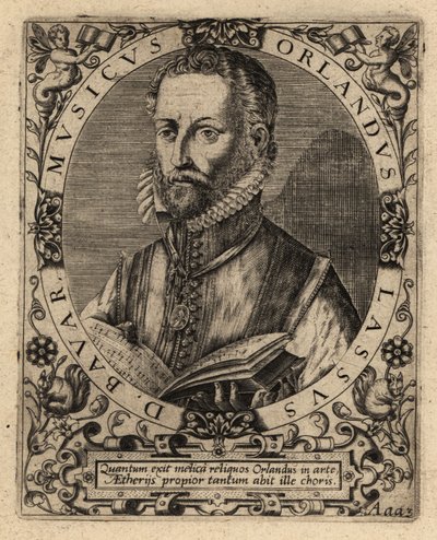 Orlande de Lassus, polyfoninen säveltäjä. tekijältä Theodore de Bry