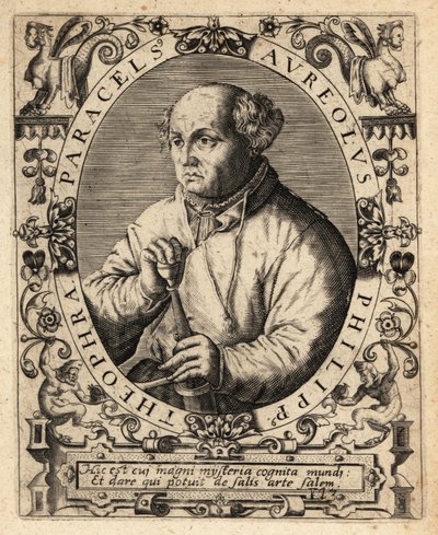 Paracelsus, sveitsiläinen lääkäri, alkemisti ja astrologi tekijältä Theodore de Bry