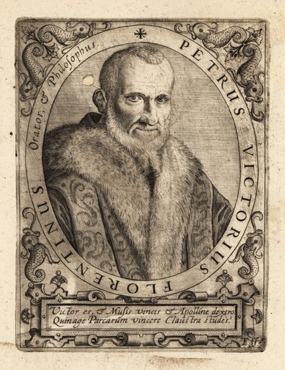 Piero Vettori, italialainen kirjailija. tekijältä Theodore de Bry