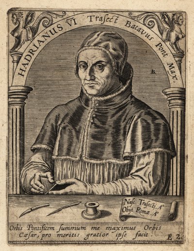 Paavi Adrianus VI tekijältä Theodore de Bry