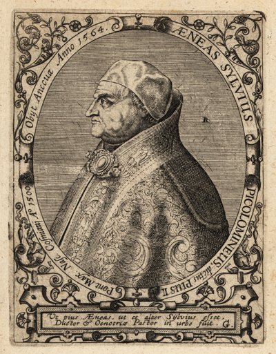 Paavi Pius II tekijältä Theodore de Bry
