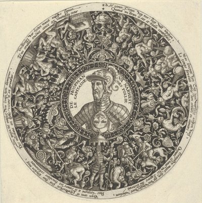 Alvan herttuan muotokuva, Tazza Designs -sarjasta, n. 1588. tekijältä Theodore de Bry