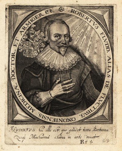 Robert Fludd, englantilainen paraselsialainen lääkäri. tekijältä Theodore de Bry