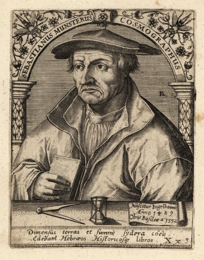 Sebastian Munster, saksalainen kosmografi. tekijältä Theodore de Bry
