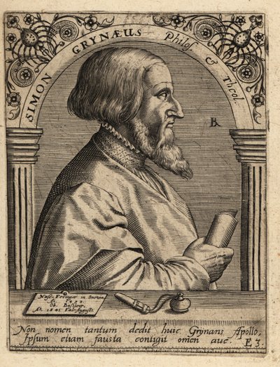Simon Griner; 1493-1541, saksalainen tutkija. tekijältä Theodore de Bry