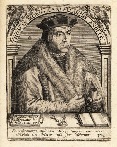 Sir Thomas More, englantilainen lakimies. tekijältä Theodore de Bry