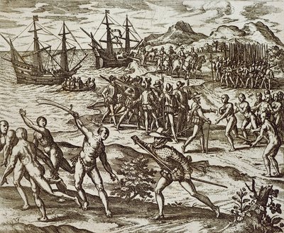The Spanish In America, Theodore De Bry, kaiverrus tekijältä Theodore de Bry