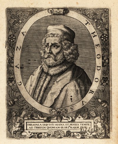 Theodore Gazis, kreikkalainen humanisti. tekijältä Theodore de Bry