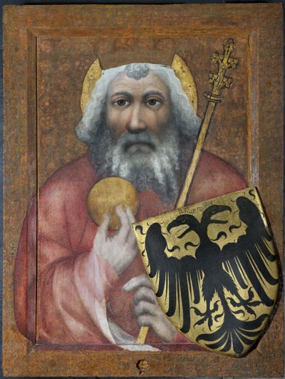 Kaarle Suuri - Kaarle Suuri, frankkien kuningas - Prahan Theodorik (toiminut noin 1360-1380). Tempera paneelissa tekijältä Theodoricus of Prague