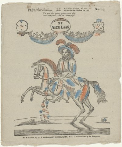St. / Nicolaas (otsikko esineessä) tekijältä Theodorus Johannes Wijnhoven Hendriksen