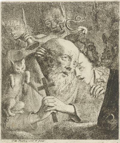 Pyhän Antoniuksen kiusaus tekijältä Theodorus de Roode