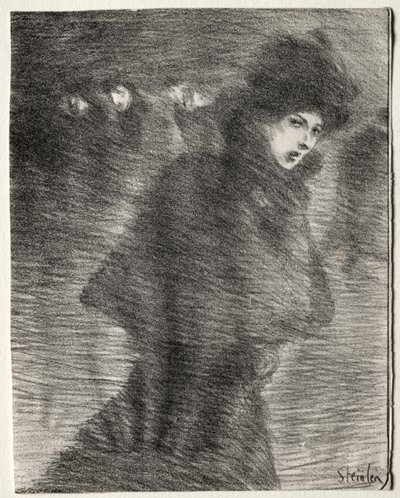 Ohikulkeva nainen tekijältä Théophile Alexandre Steinlen