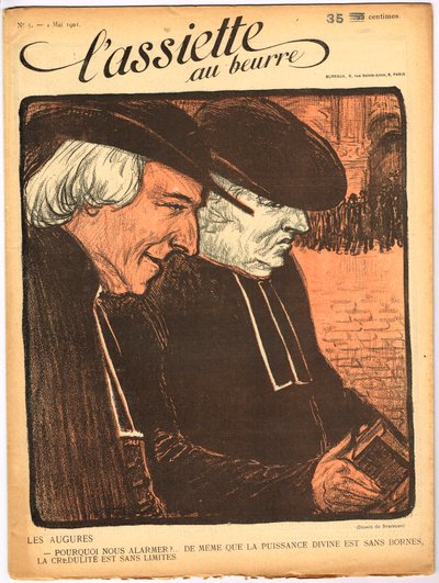 Kansi "" The Butter Plate"", numero 5, Satirique en Colors tekijältä Théophile Alexandre Steinlen