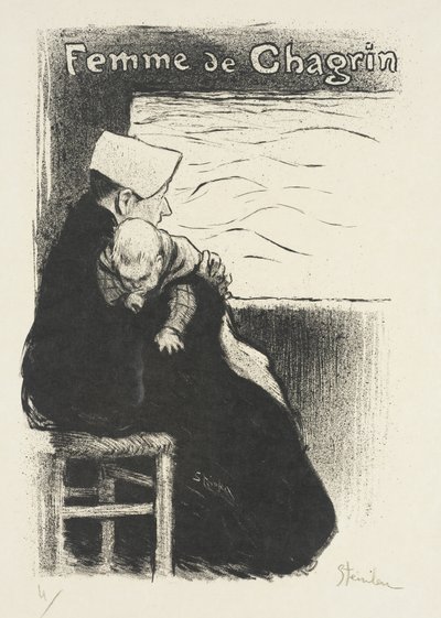 Sureva nainen tekijältä Théophile Alexandre Steinlen
