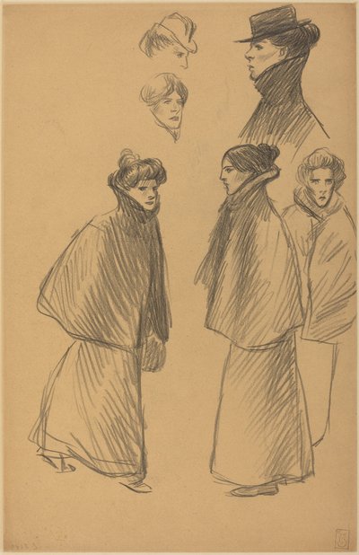 Hahmotutkielmia [etupuoli] tekijältä Théophile Alexandre Steinlen