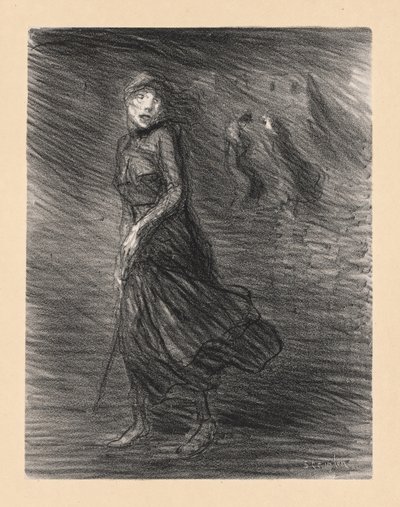Kadulla (Dans la Rue) tekijältä Théophile Alexandre Steinlen
