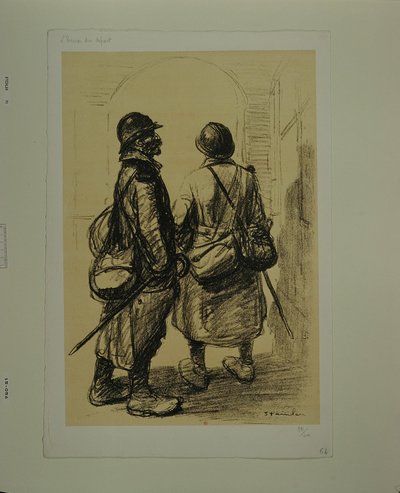 [Lähdön hetki] tekijältä Théophile Alexandre Steinlen