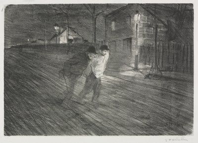 Rue Caulaincourt tekijältä Théophile Alexandre Steinlen