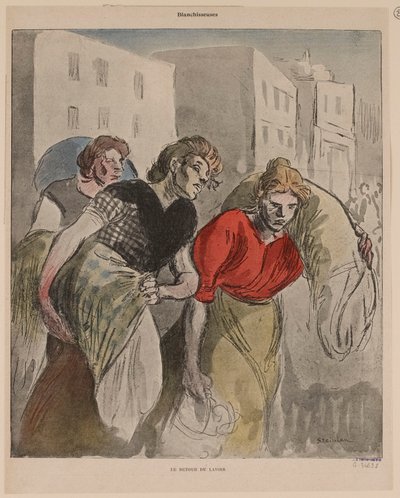Paluu pesutuvalta tekijältä Théophile Alexandre Steinlen