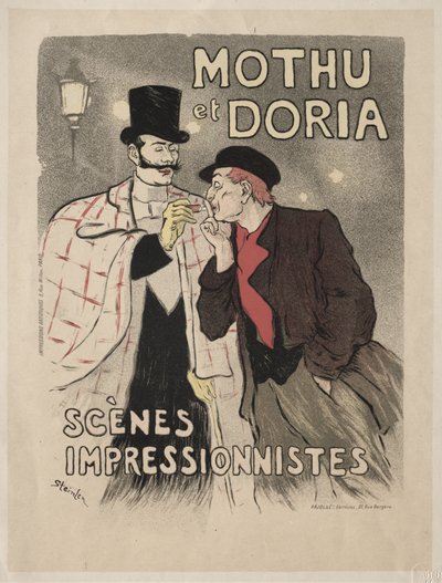 Mothu ja Doria - impressionistisia kohtauksia tekijältä Théophile Alexandre Steinlen