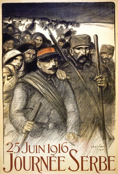 Serbian päivä, 25. kesäkuuta tekijältä Théophile Alexandre Steinlen