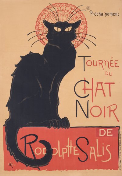 Chat Noirin kiertue tekijältä Théophile Alexandre Steinlen