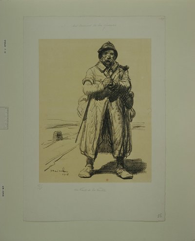 [Vanha veteraani (vedos b)] tekijältä Théophile Alexandre Steinlen