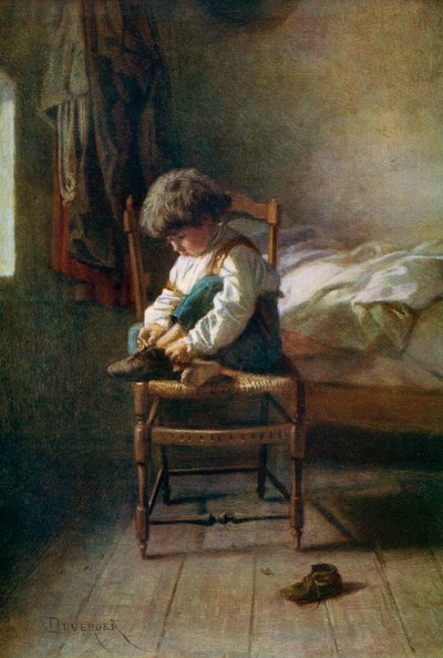 Yksin, 1800-luku, 1912. tekijältä Theophile Emmanuel Duverger