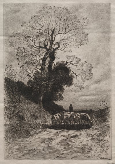 Parven paluu, c. 1870. tekijältä Theophile Narcisse Chauvel
