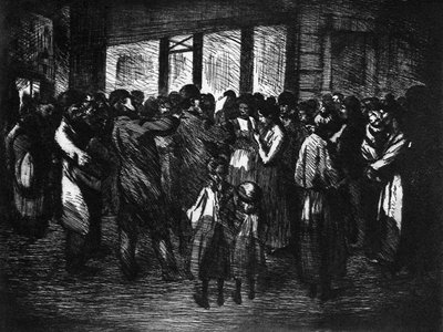 "Street Singers", 1800-1840 1924 tekijältä Theophile Steinlen