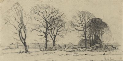 Maisema puiden kanssa tekijältä Theophile de Bock